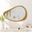 Modern Irregular Teardrop Wall Mirror