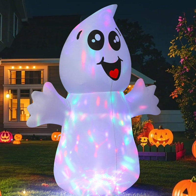 Mignon fantôme gonflable d'Halloween de 5 pi avec lumières magiques intégrées GOOSH