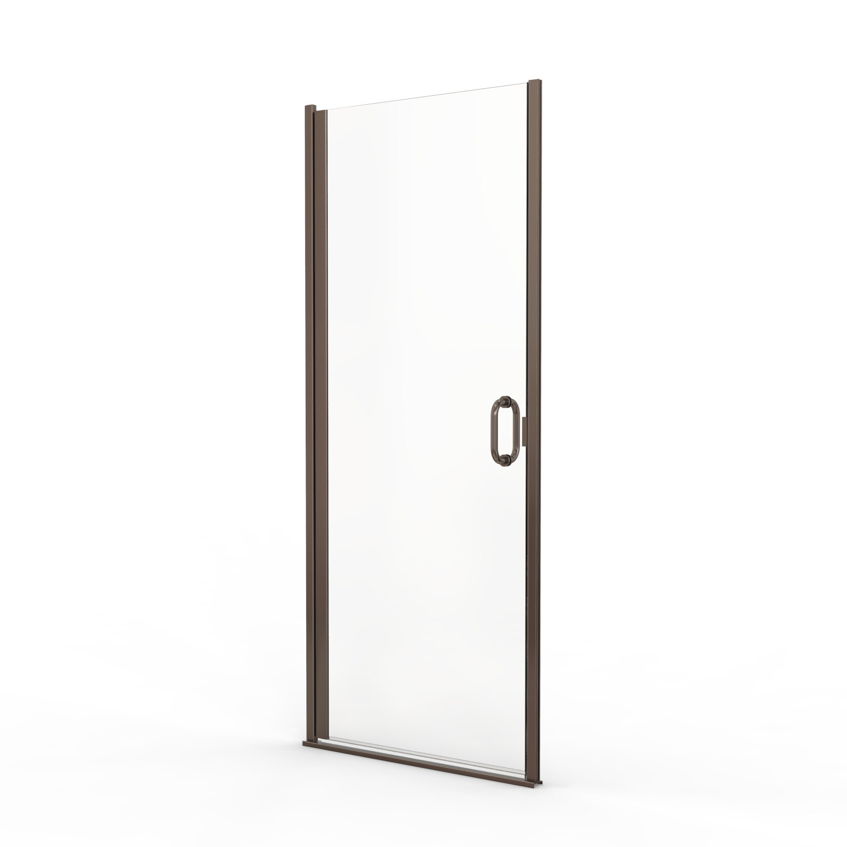 Basco Infinity 33'' - 34'' W x 65.56'' H Semi-Frameless Shower Door ...