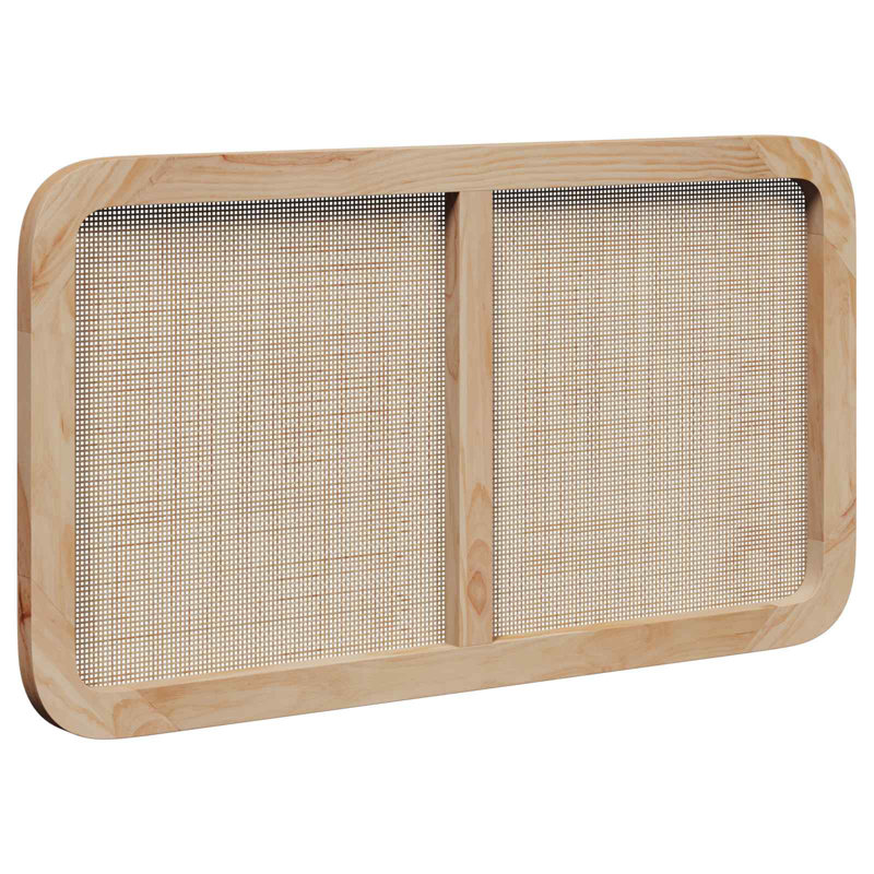 Solid Wood Headboard, 100 x 200cm, Natural