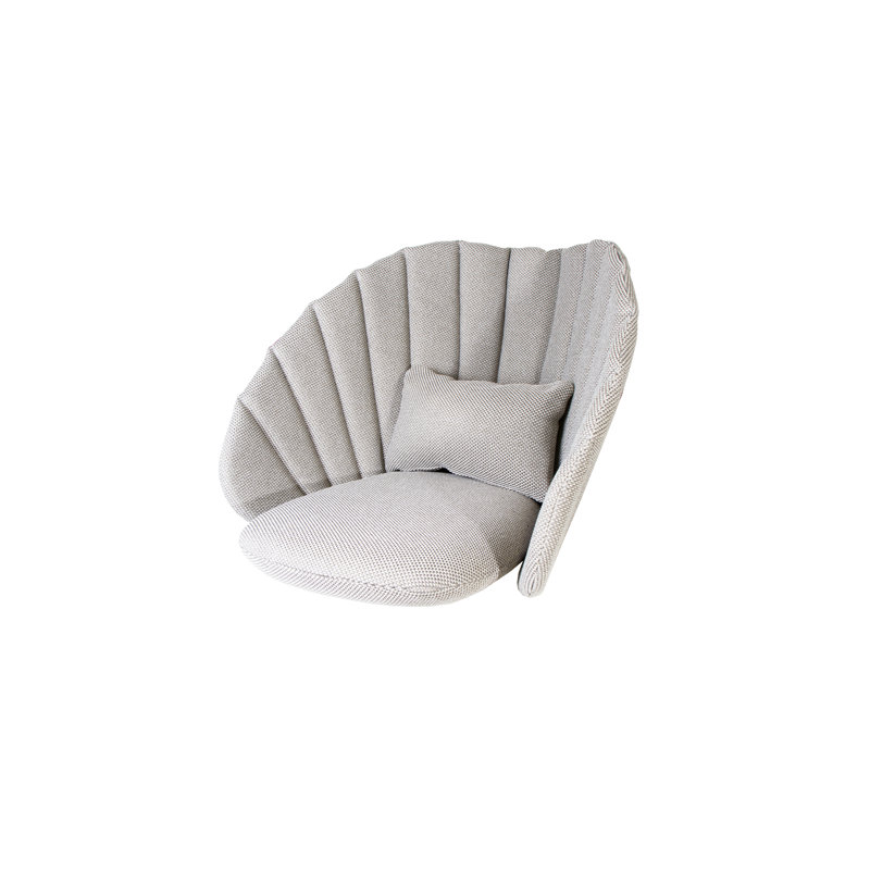 Peacock Papasan Chair with Teak Legs, Dark Green, Dark Gray