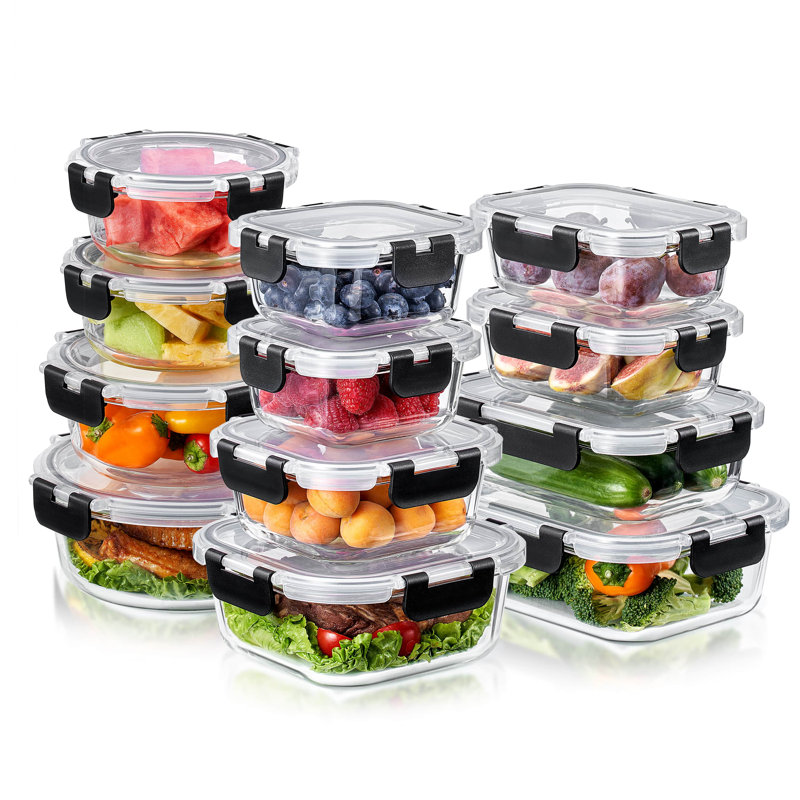 Contenant alimentaire en verre Sorbus avec couvercle