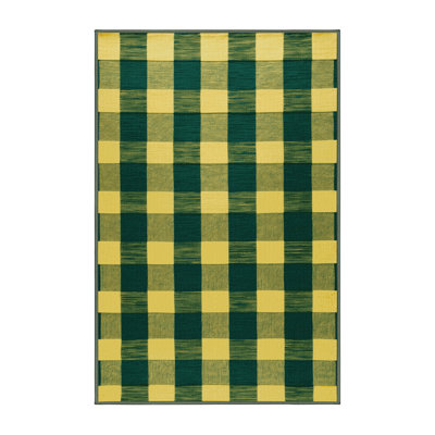 Machine Washable Botanical Brown Area Rug