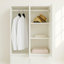 Armoire modulaire en bois avec miroir Elise