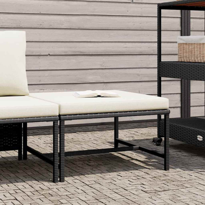 23.6" Wide Square Patio Sectional with Cushions