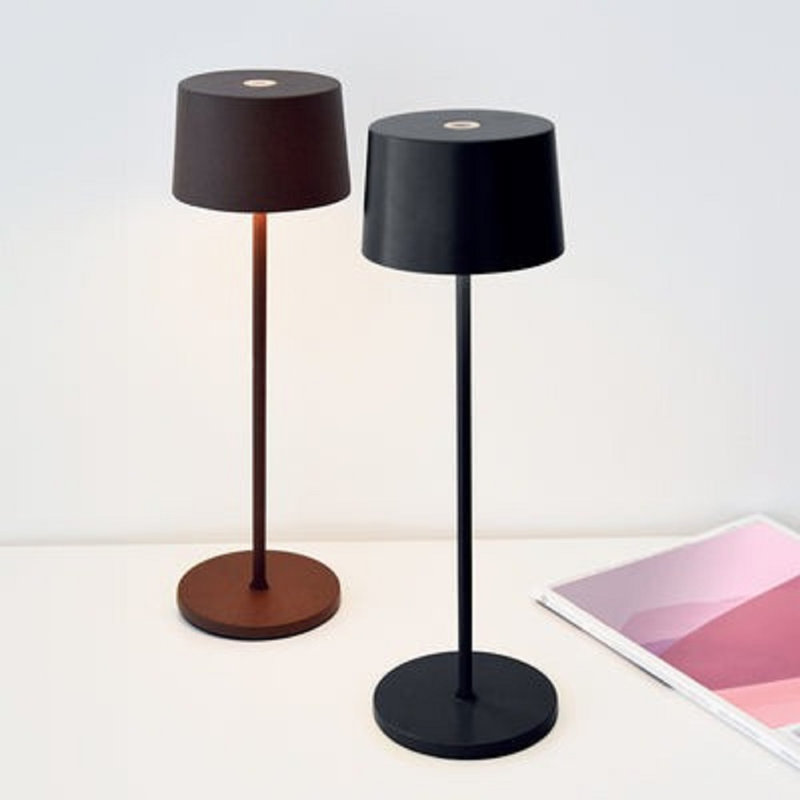 Olivia Pro Table Lamp, Dark Gray, Dark Gray