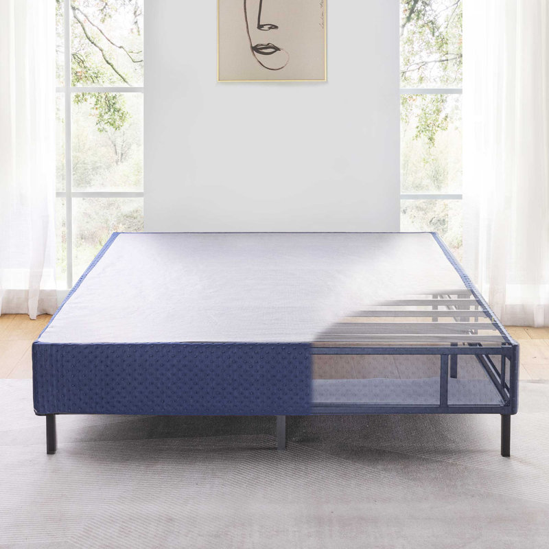 Huxley 9'' Metal Box Spring, Full, Navy