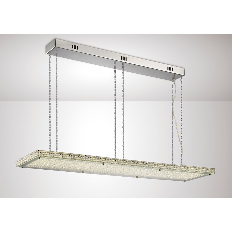 Doran 1 - Light Polished Chrome LED Kitchen Island Pendant