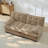 77" 2-Seater Modular Sectional Cloud Sofa, Chenille Fabric Deep Seat Couch With Lattice Decored Cushions-1399220590