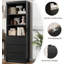 Bibliothèque 70 "à 3 tiroirs - Tablette de rangement haute en bois pour le salon, le bureau et le bureau-115737121