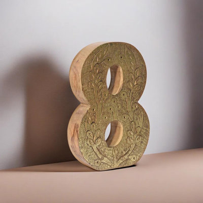 Haddam Text & Numbers Letter Block