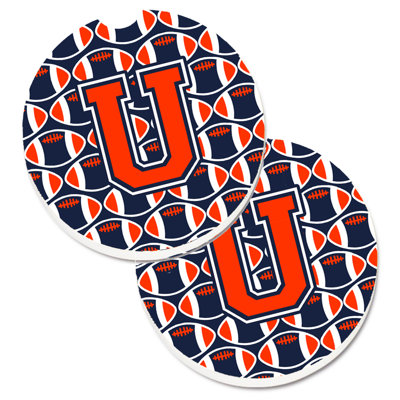 Ceramic Round 2 Piece Car Coaster Set