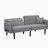 Folding Ottoman Sofa Bed with stereo (Gray)