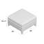 Gallup 28" Wide Leather Square Storage Ottoman Bench-53317785