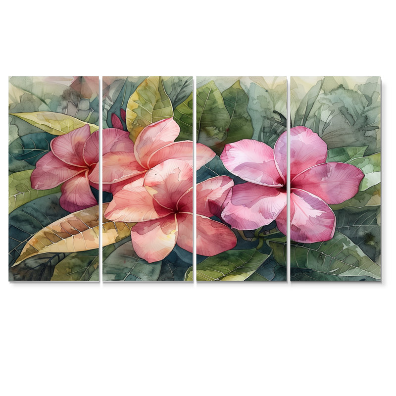 Greilickville - ensemble d'art mural Plumeria, H 28 po x l 48 po