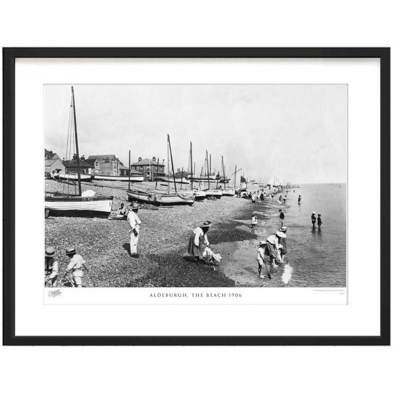 Aldeburgh, The Beach 1906 - Single Picture Frame Print, 40cm H x 50cm W x 2.3cm D