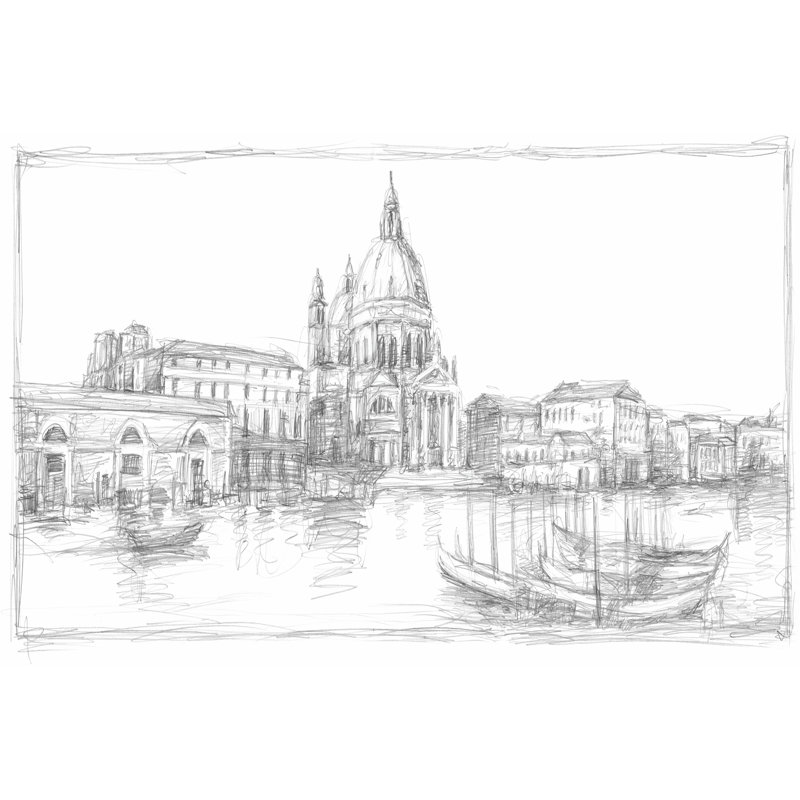 Sketches Of Venice V by Ethan Harper - Wrapped Canvas Print, 20cm H x 30cm W