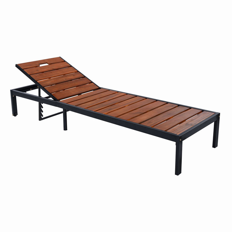 Méridiennes d'extérieur 78,7 po Saeon, Noir / brun