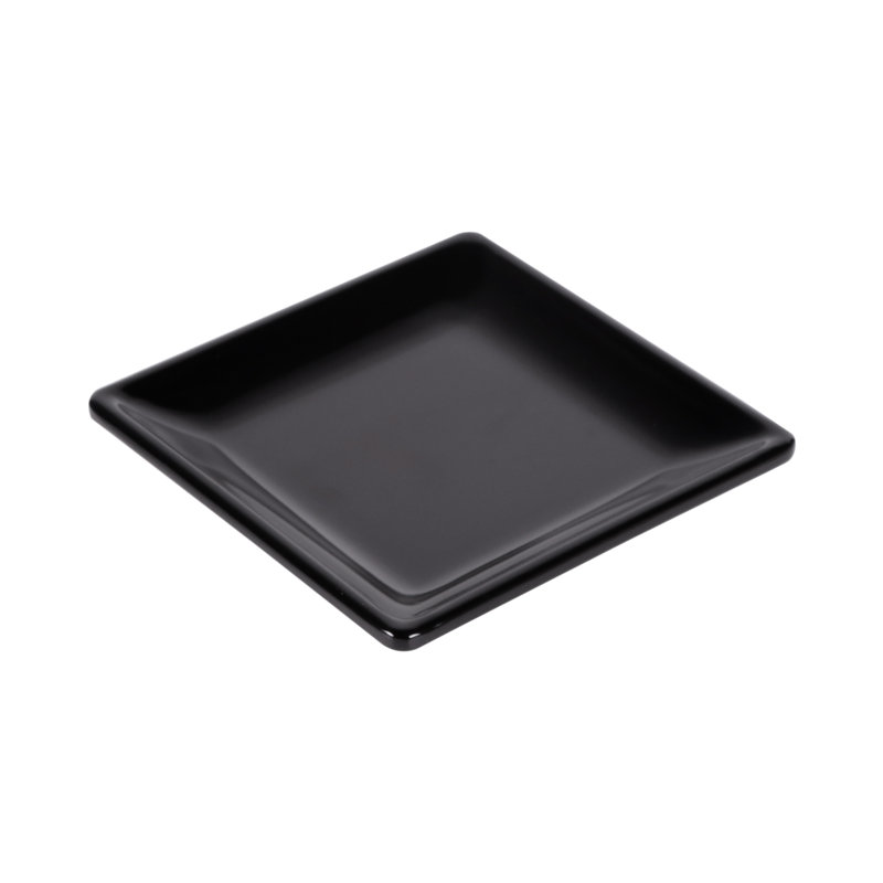 5" Melamine Bread and Butter Plate, Black