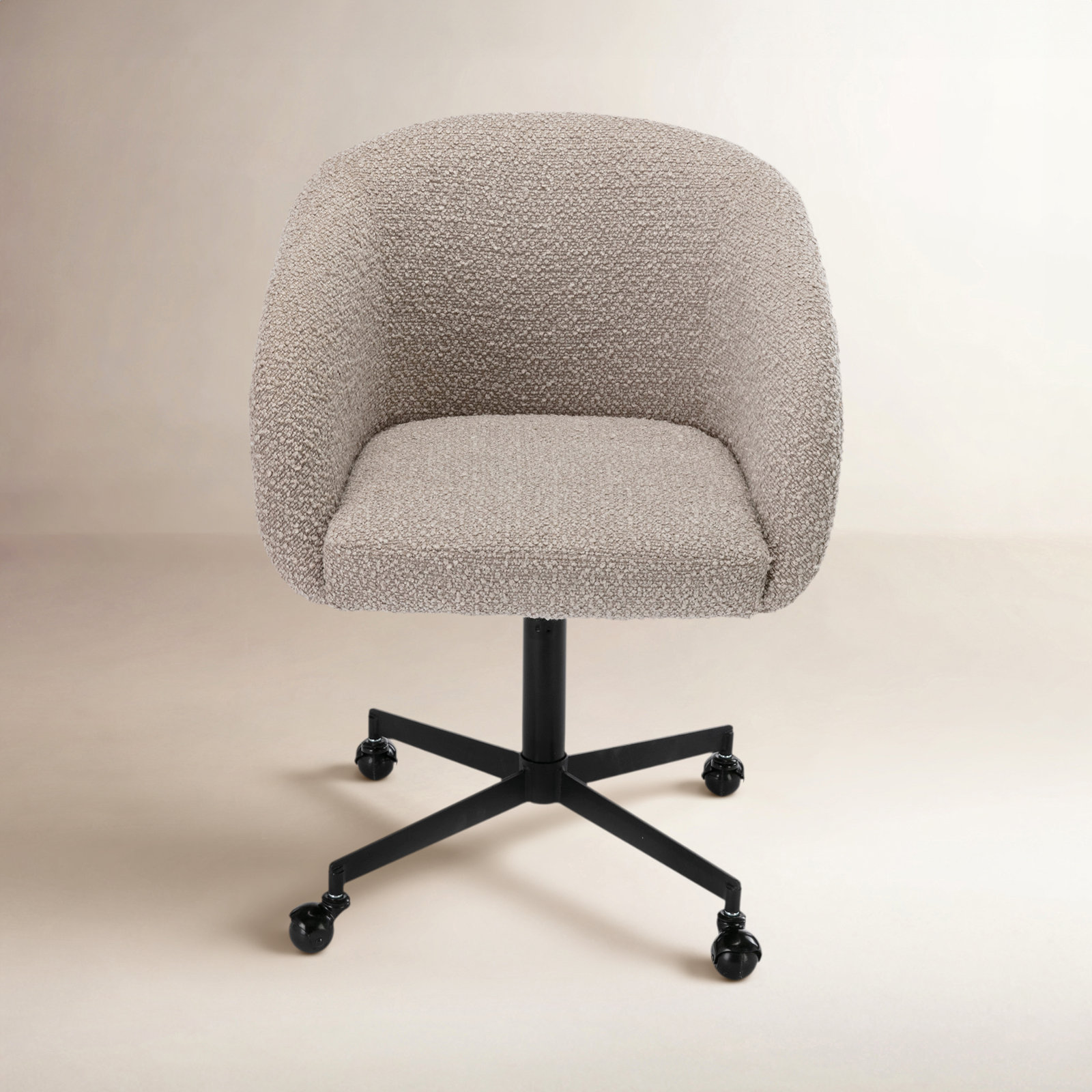 Darius Swivel Office Chair, Gray, Black