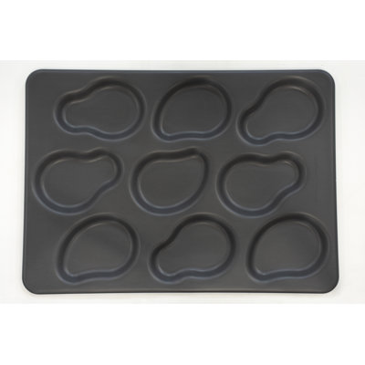 LloydPans Kitchenware 12.88 by17.88 Inch 9-Cavity Irregular Egg Pan - DK