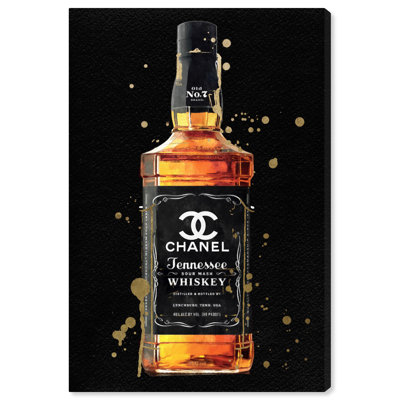 «Fashion Whiskey Noir Canvas Mancave Drinks Art Prints» par Notoriart