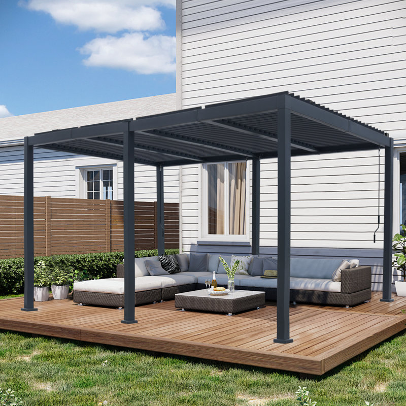 20'x 20'Patio Pergola Canopy Modern Aluminum Pergola