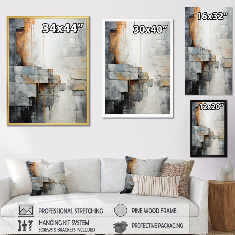 «Waterfall Cliff Adventure III», reproduction sur toile, H 40 po x l 30 po x P 1,5 po, Toile tendue