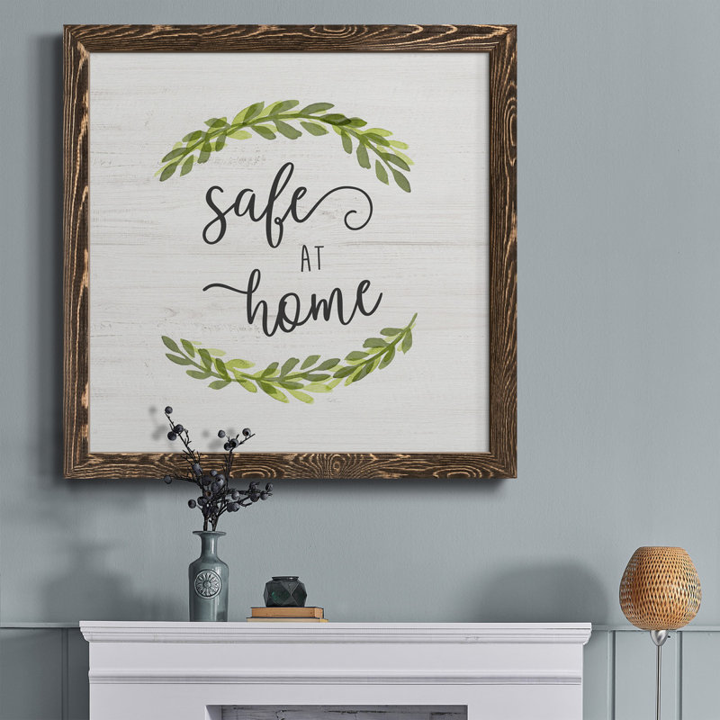 Country Charmer - Peinture sur toile encadrée, H 27,5 po x l 27,5 po x P 1,5 po, Cadre noyer