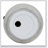Olga Outdoor Patio MGO Side Table Umbrella Base With Sand-Filling Design For Enhanced Stability And Versatility,Magnesium Oxide