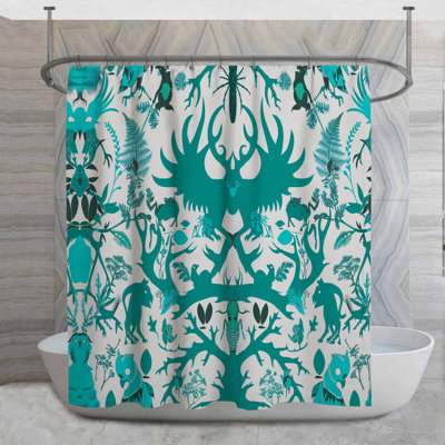 Mythical Creatures Shower Curtain -  Fantasy Bathroom Decor Gothic