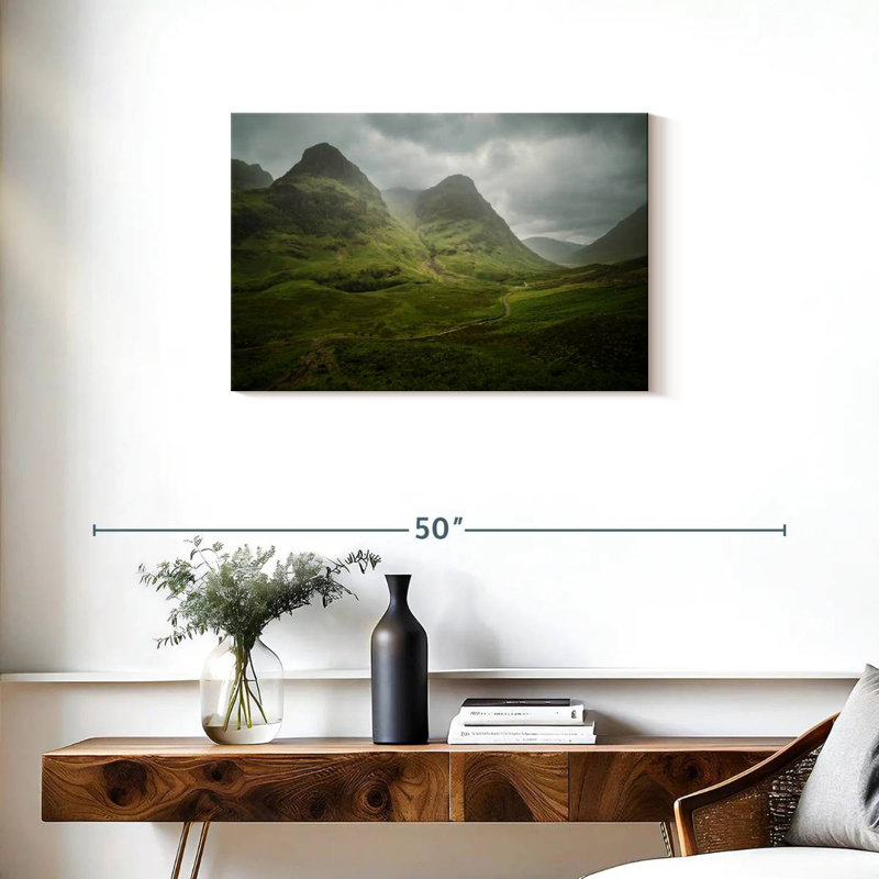 Écosse, «The Road To Glencoe», reproduction sur toile, L 20 po x H 30 po