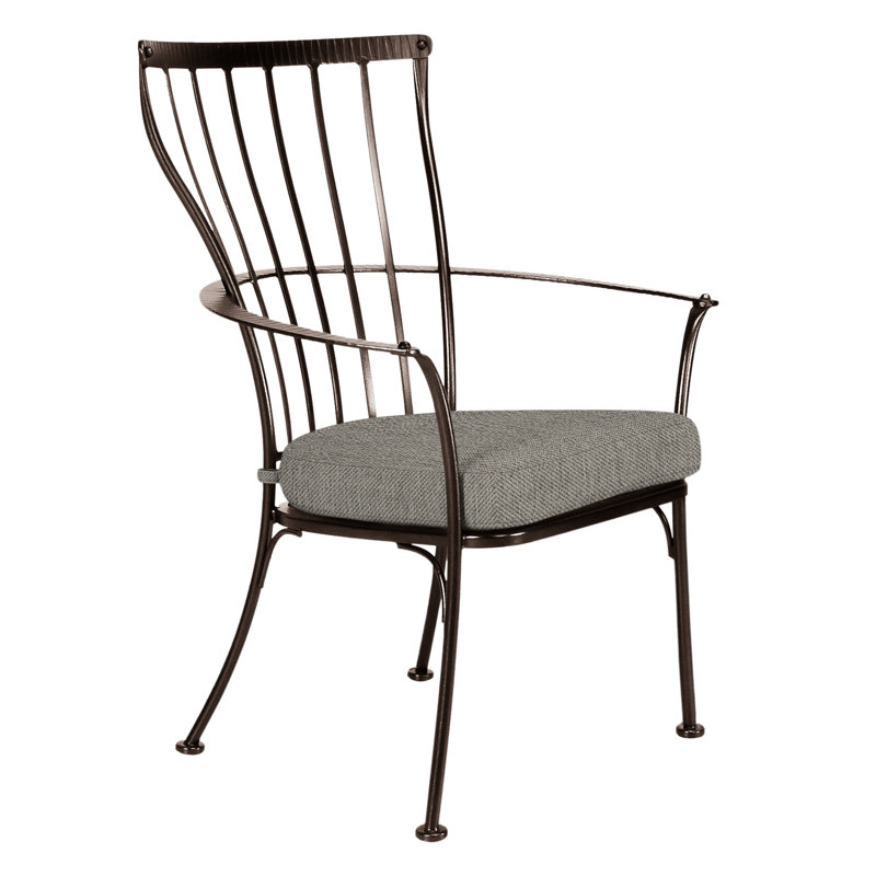 Monterra Outdoor Dining Armchair, Copper Creek, Harris Stone