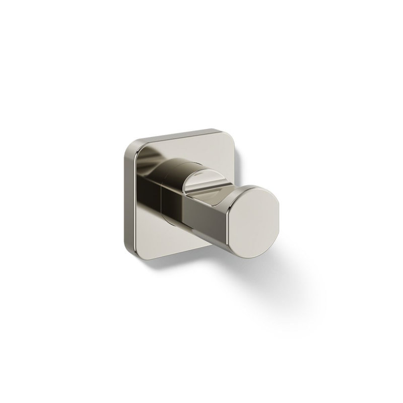 Parallel Robe Hook, Polished Nickle
