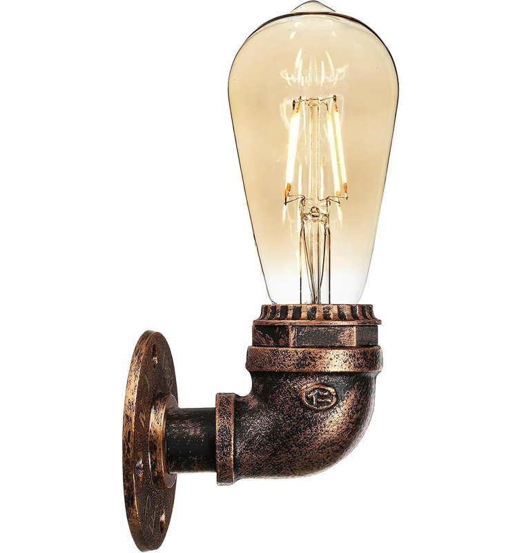 Armed Sconce, Brushed Copper