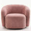 Fauteuil demi-tonneau pivotant rembourré Munehito-986386219