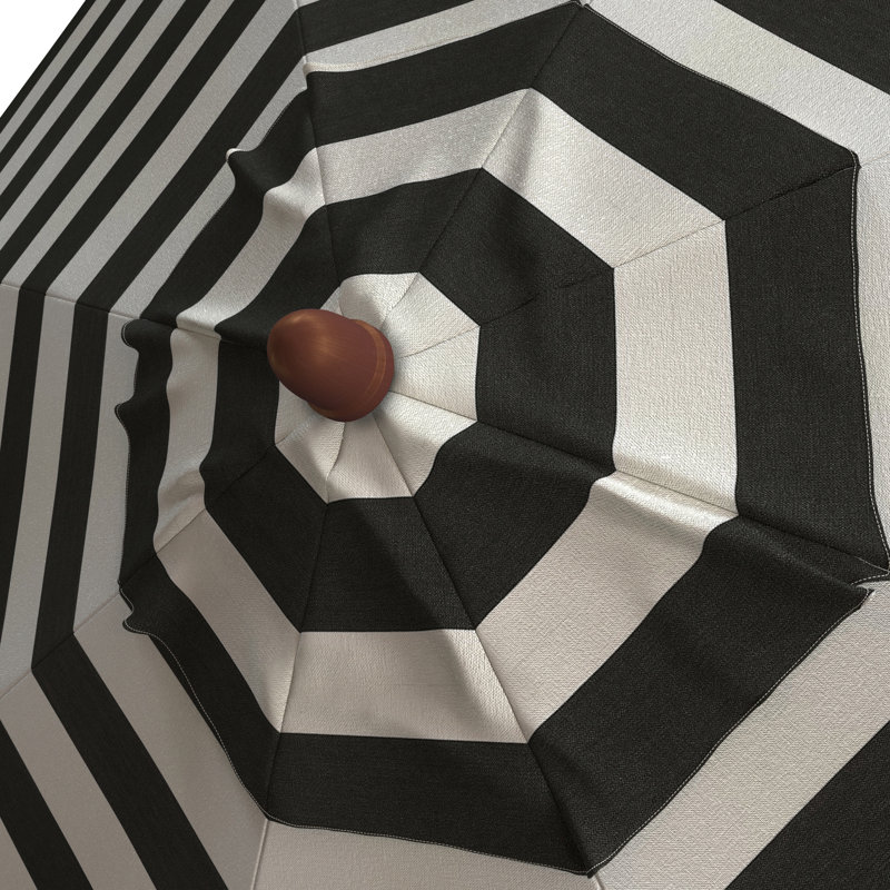 Parasols de marché 9 pi Jimerson, Cabana Classic Black Stripe Sunbrella®