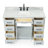 Jameal 48'' Solid Wood Single Bathroom Vanity with 0.75'' Carrara Marble Top Sink-67867328-105505378-113206246