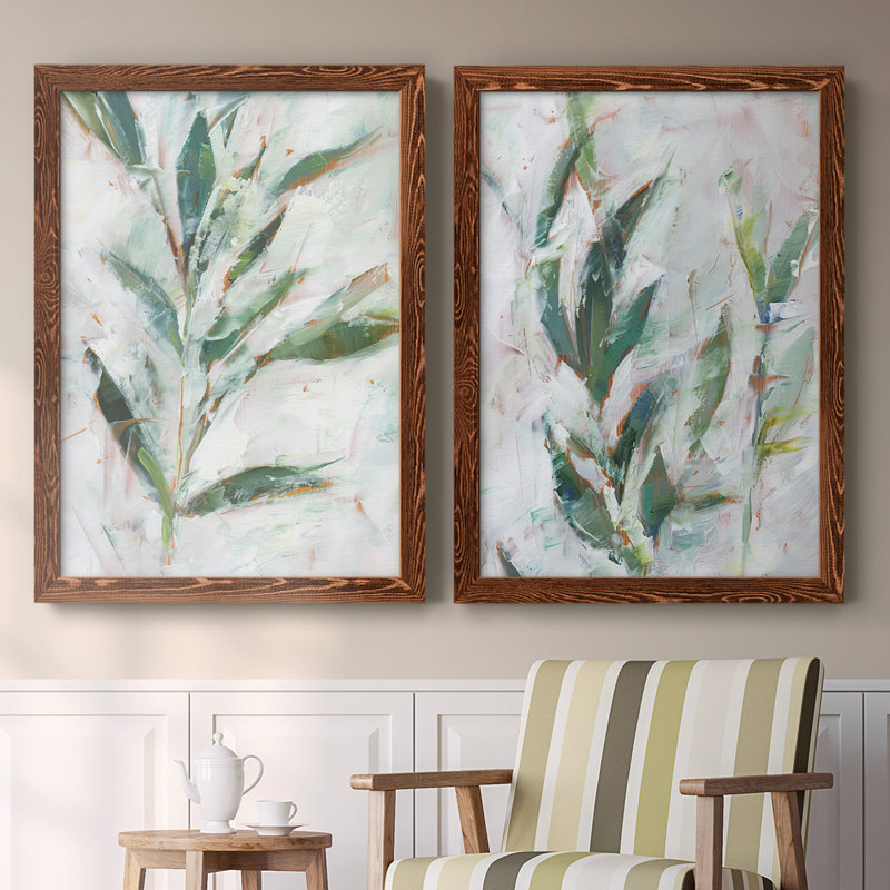 " Tropical Foliage Study I " 2 - Pieces Painting Print