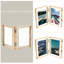 Cadre en métal flottant articulé avec verre véritable-984702065-984702066