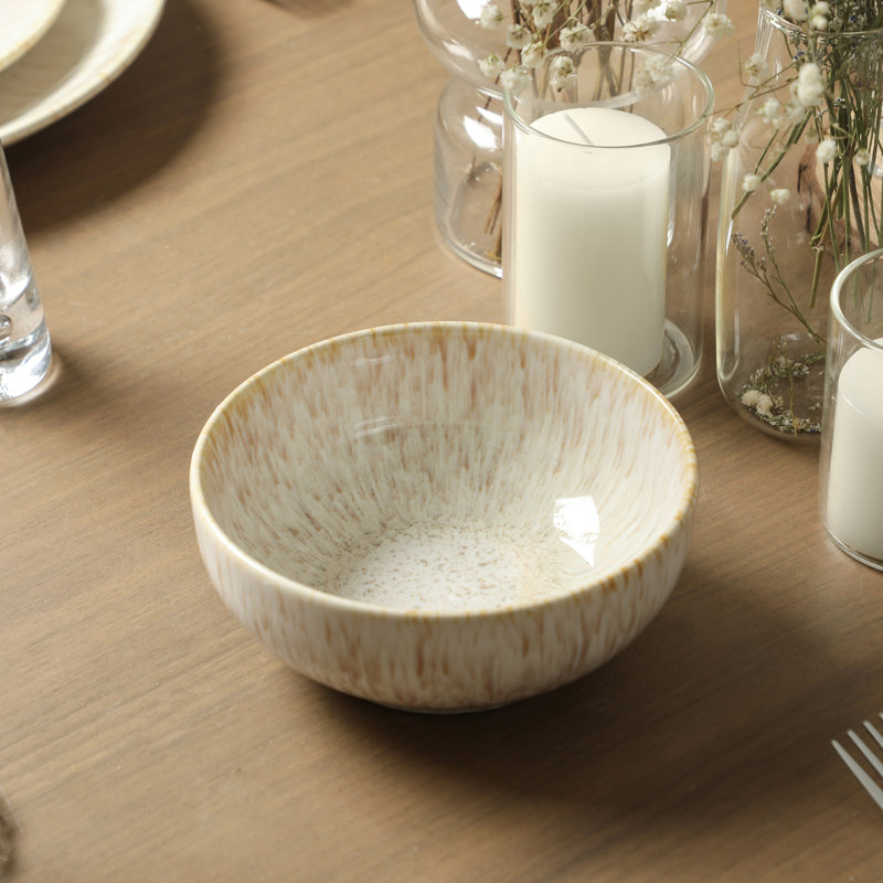 Stone Lain Riley 16-Piece Dinnerware Set Stoneware, Beige