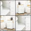 Chariot de cuisine blanc Tyler avec tiroir de rangement, tablette réglable, porte-serviettes et roulettes - H 36 po x l 24,75 po