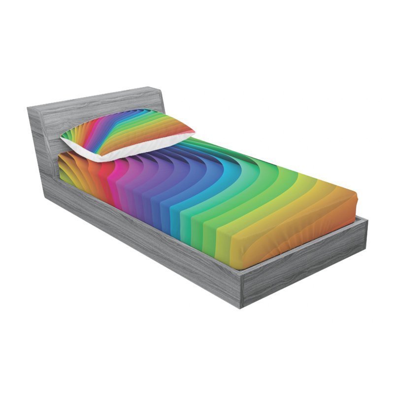 Microfiber Sheet Set, Twin Sheet Set with Fitted Sheet