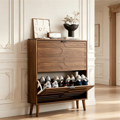 16 Pair Shoe Storage Cabinet