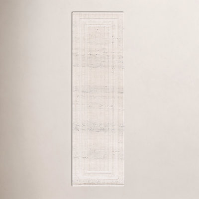 Hand-Loomed Geometric Wool Rug