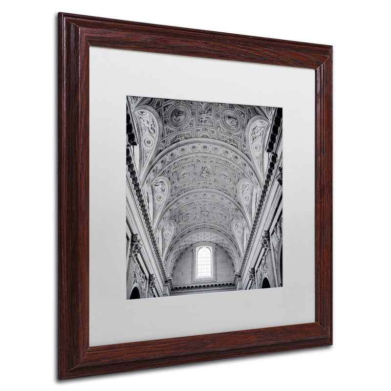 Alan Blaustein, «Paris II», reproduction de photo encadrée, H 16 po x l 16 po, Toile avec cadre brun, Blanc