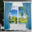 Ensemble de rideau de douche + crochets-44237817