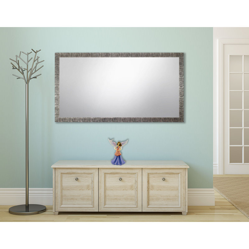 Guildford Wood Flat Wall Mirror, 37" H x 61.5" W