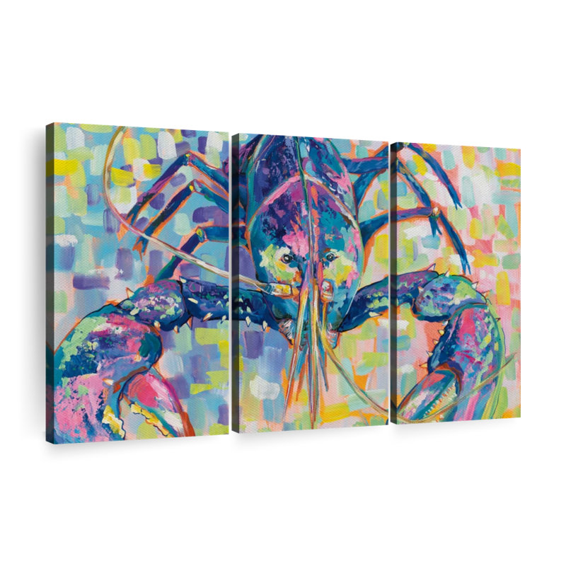 Lilly Lobster II Canvas Print, H 36 po x l 57 po x P 1,25 po