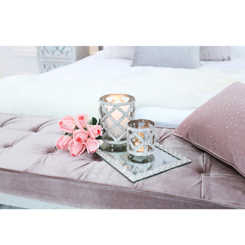 Tabletop Tealight Holder, 10cm H x 10cm W x 10cm D